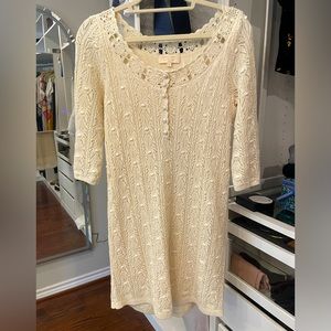 Sezane Crochet Lace Dress